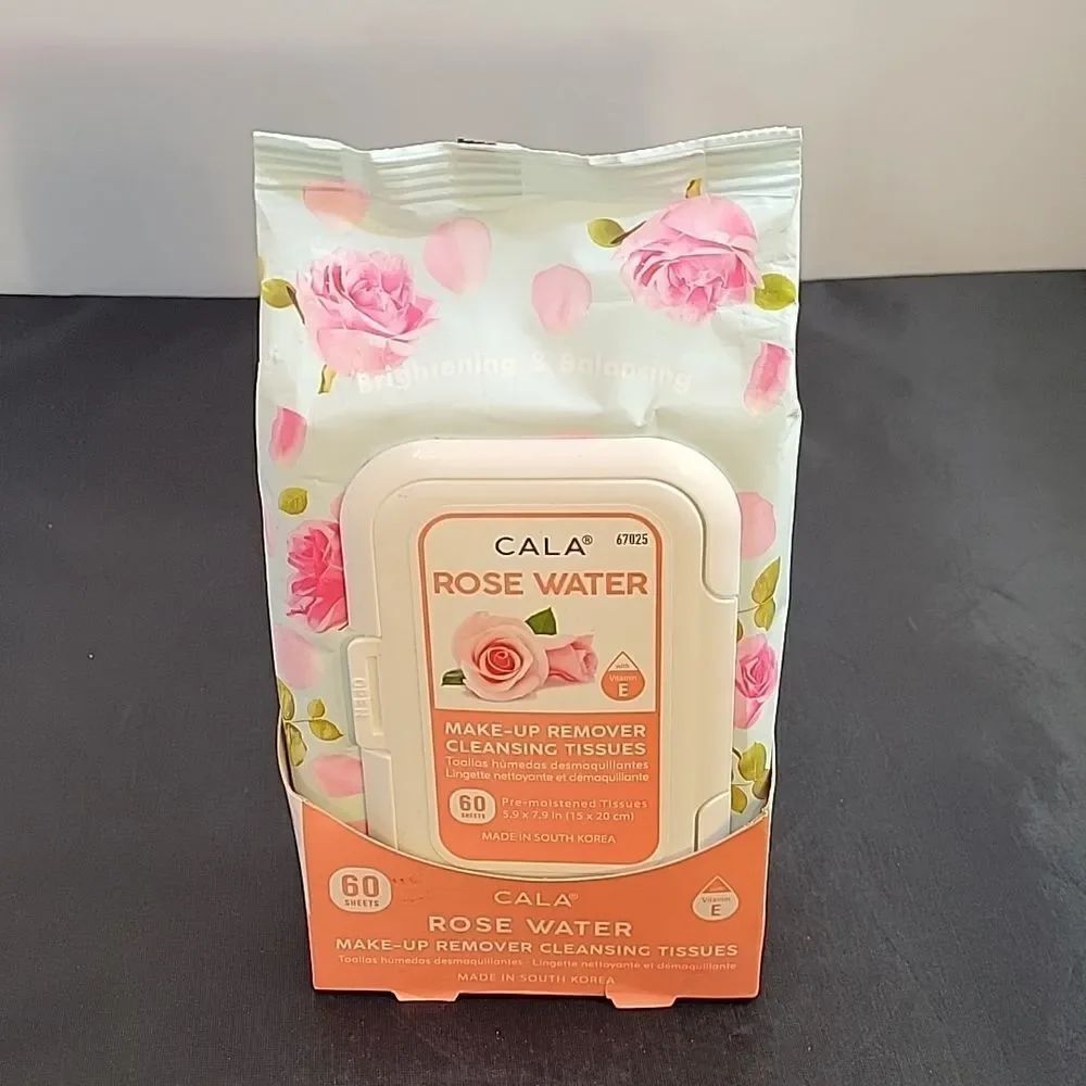 CALA ROSE WATER MAKE UP REMOVING CLEANSING TISSUES